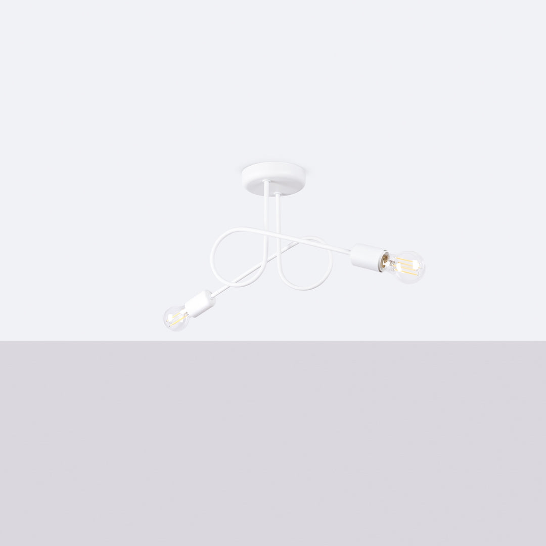 Lustra LOOP 2 alb
