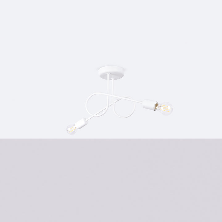 Lustra LOOP 2 alb
