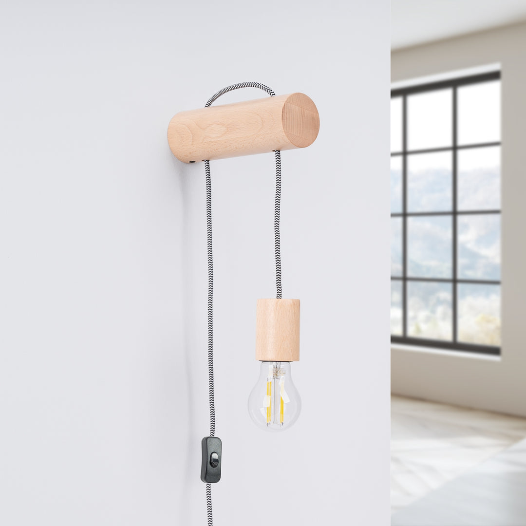 Lampa de perete NIMBI E27 cu intrerupator