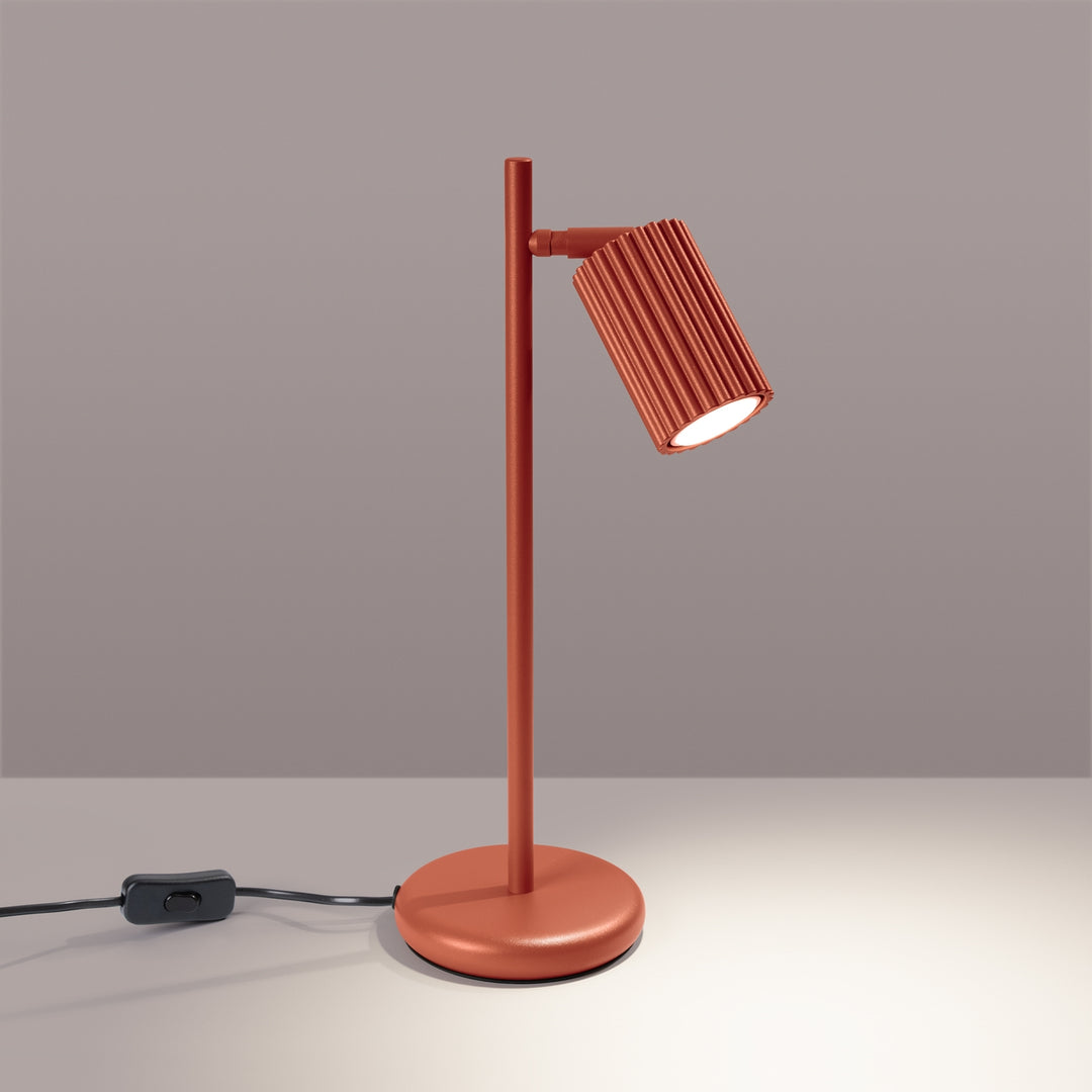 Lampa de masa KARBON ocru rosu