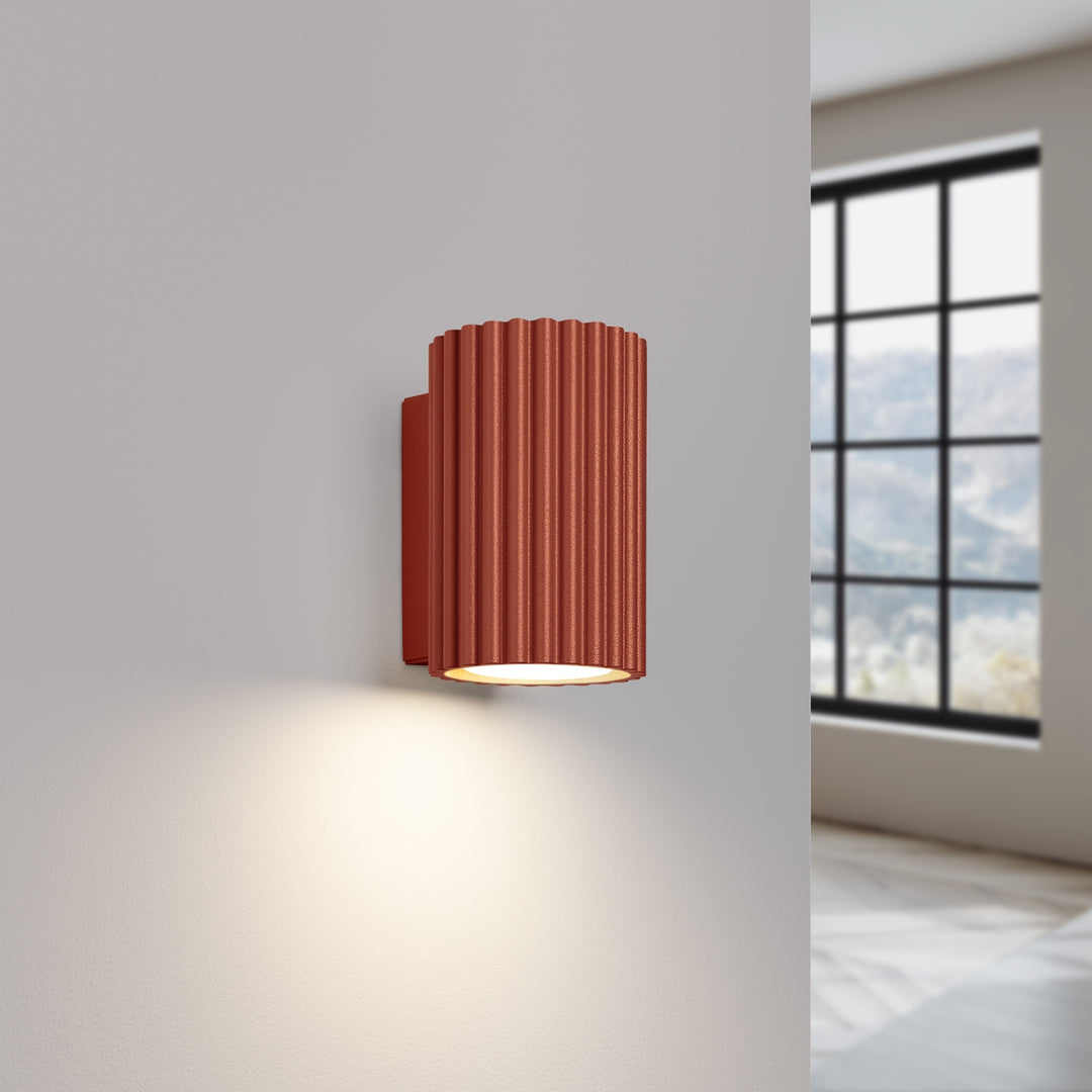 Lampa de perete KARBON 10 rosu ocru