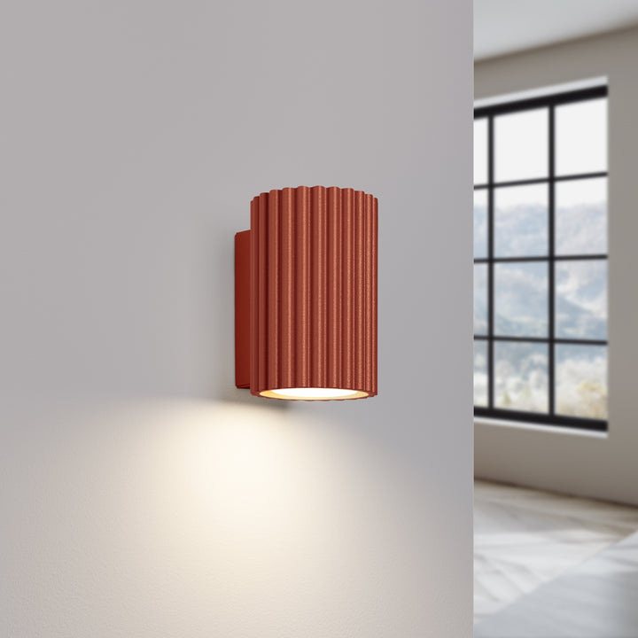 Lampa de perete KARBON 10 rosu ocru