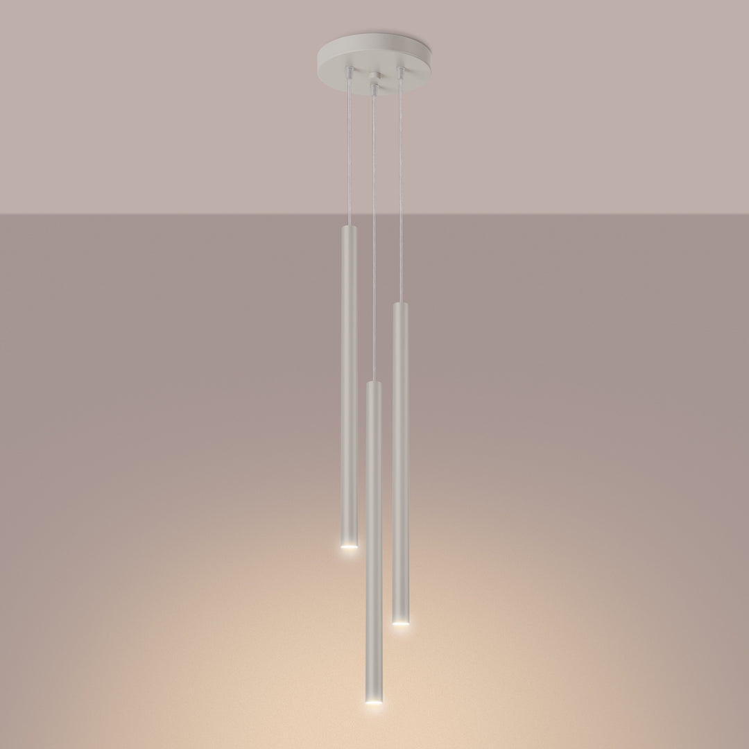Lampa suspendata PASTELO 3P bej