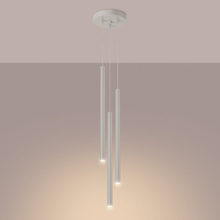 Lampa suspendata PASTELO 3P bej