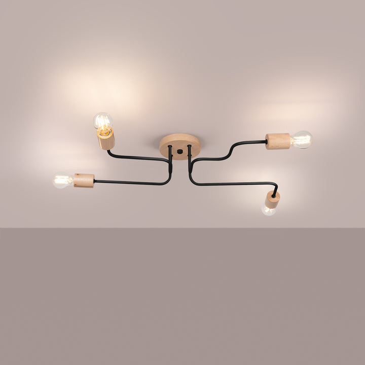 Candelabru TIMBO 4 negru