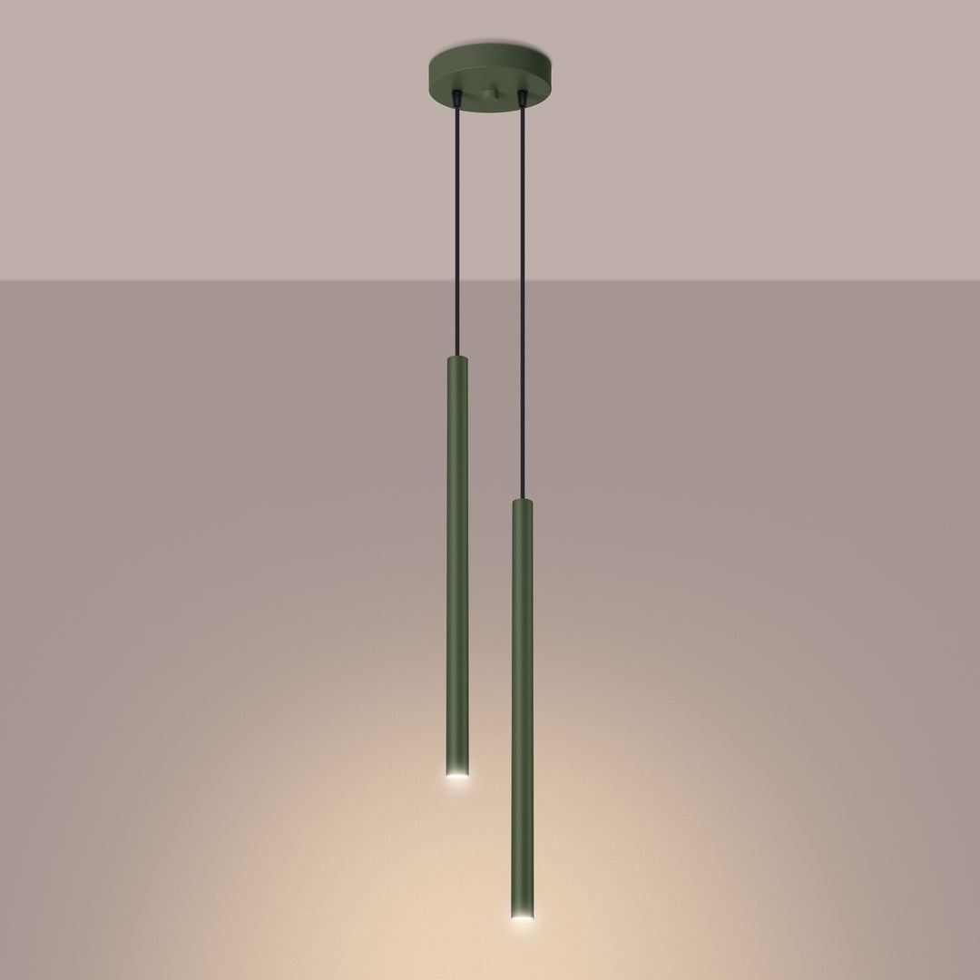 Lampa suspendata PASTELO 2 verde masliniu