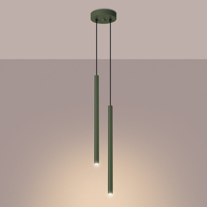 Lampa suspendata PASTELO 2 verde masliniu