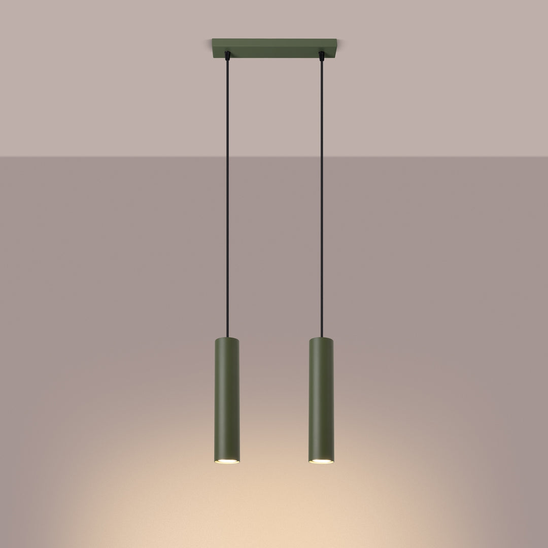 Lampa suspendata LAGOS 2 verde masliniu