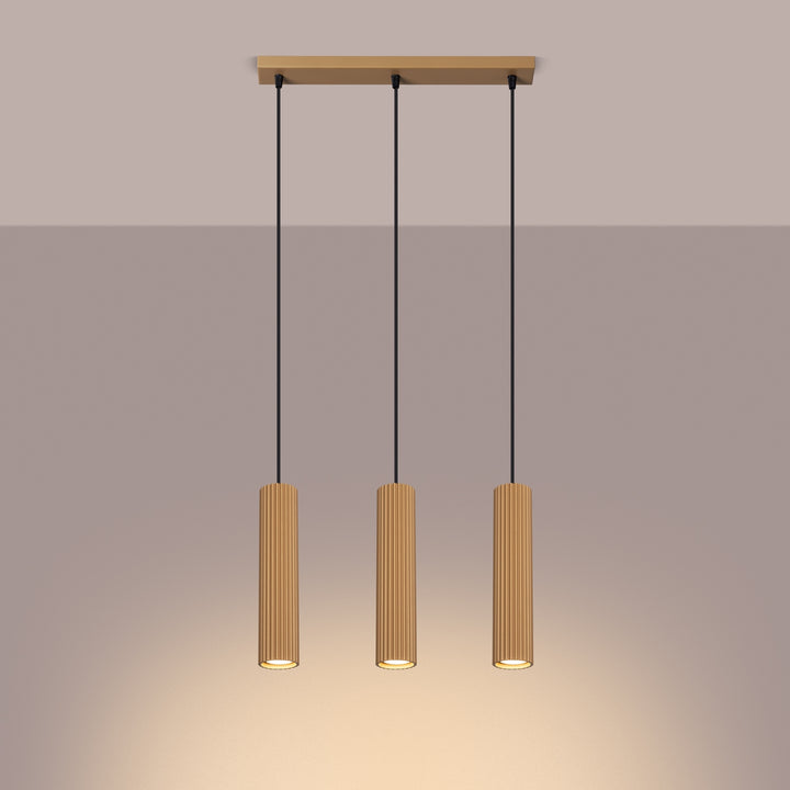 Lampa suspendata KARBON 3L aur