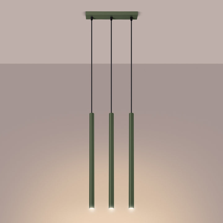 Lampa suspendata PASTELO 3 verde masliniu