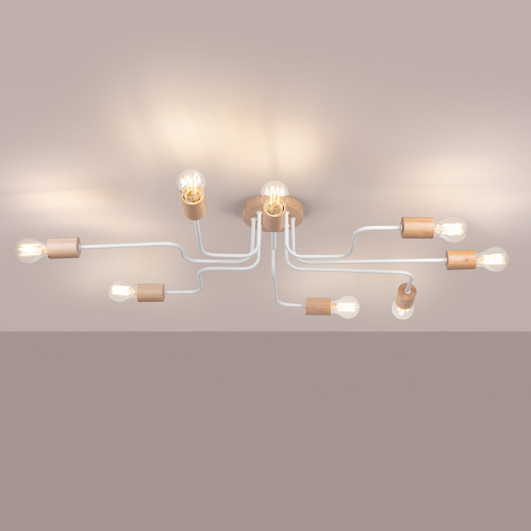 Candelabru TIMBO 8 alb