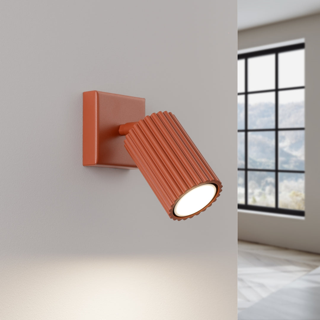 Lampa de perete KARBON rosu ocru