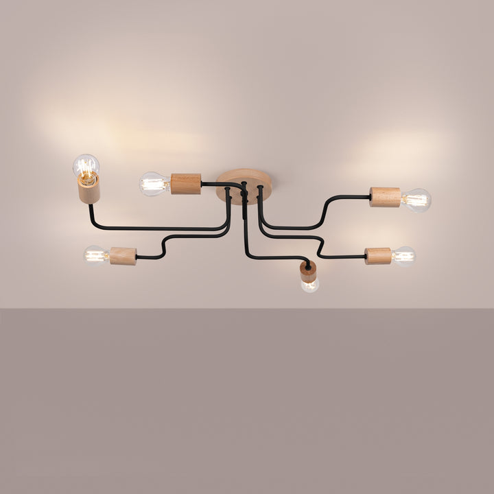 Candelabru TIMBO 6 negru