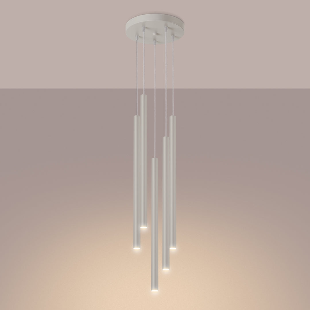 Lampa suspendata PASTELO 5P bej