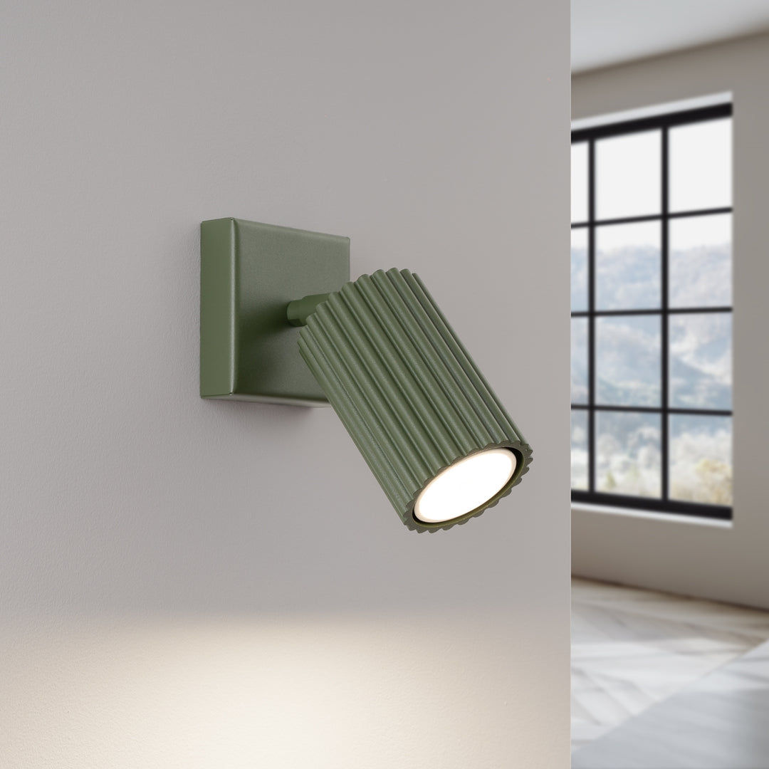 Lampa de perete KARBON verde masliniu