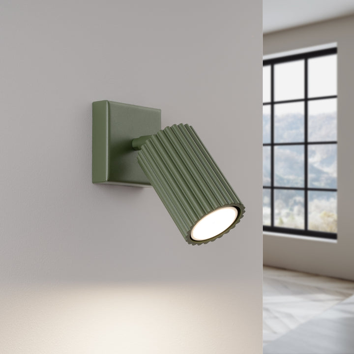 Lampa de perete KARBON verde masliniu