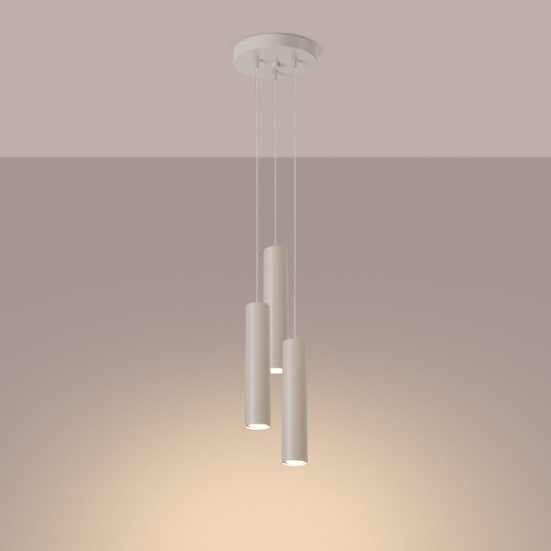 Lampa suspendata LAGOS 3P bej