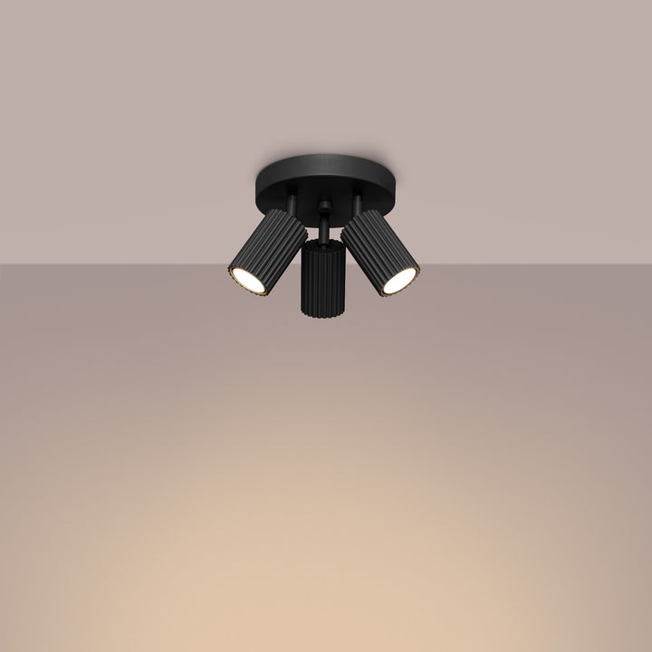 Plafoniera KARBON 3P negru