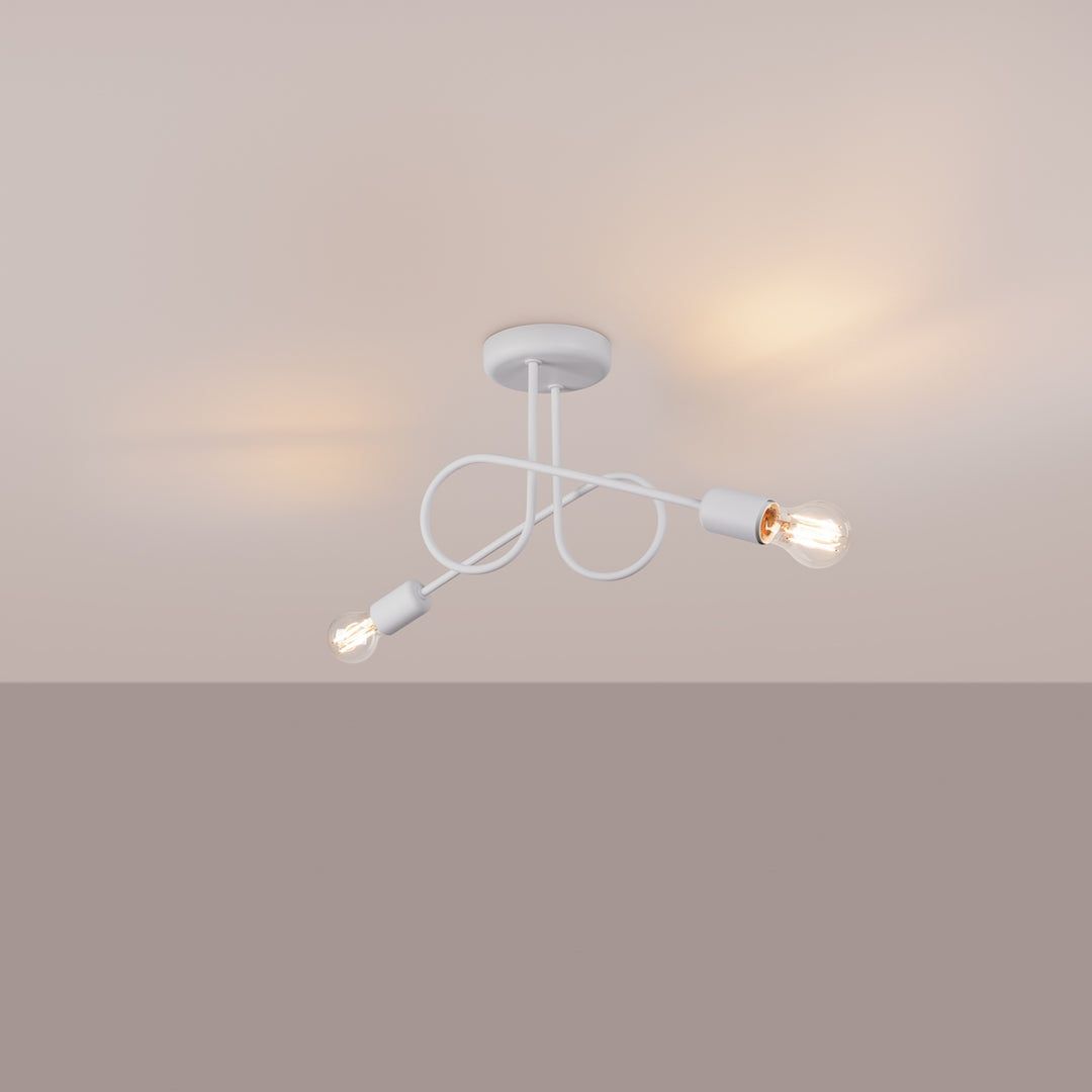 Lustra LOOP 2 alb