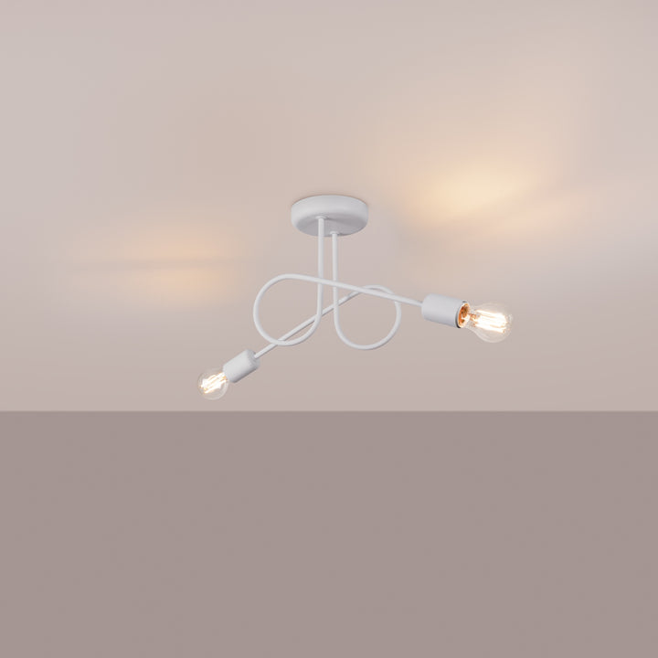 Lustra LOOP 2 alb