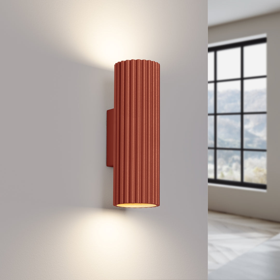 Lampa de perete KARBON 20 rosu ocru