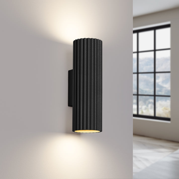 Lampa de perete KARBON 20 negru