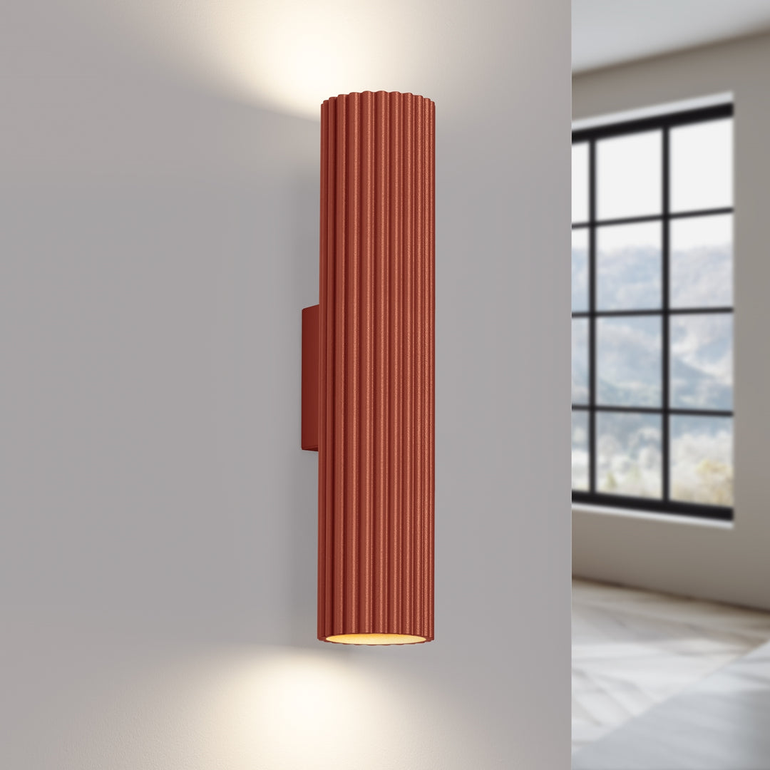Lampa de perete KARBON 30 rosu ocru