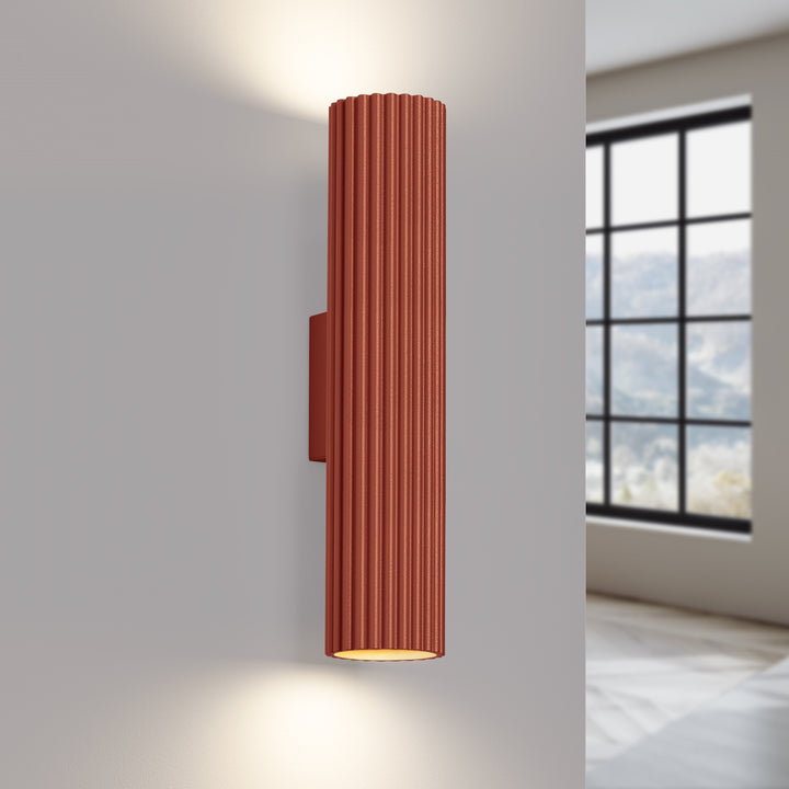 Lampa de perete KARBON 30 rosu ocru