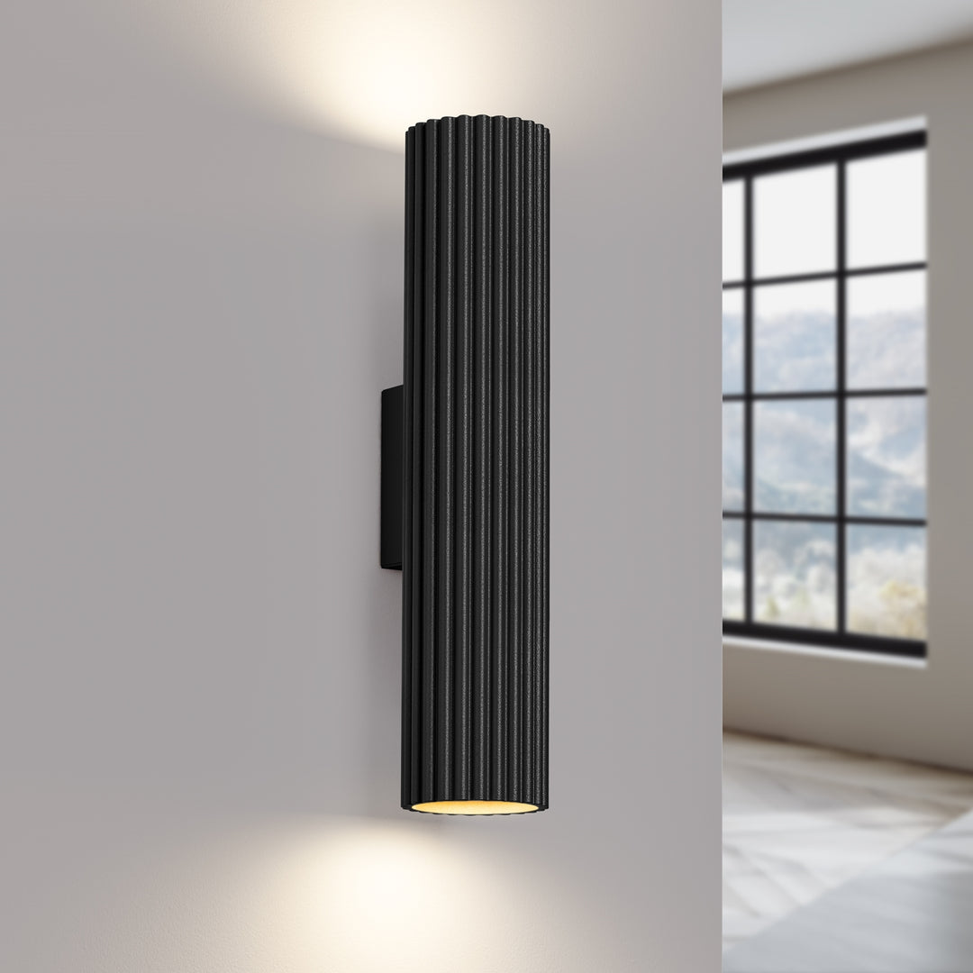 Lampa de perete KARBON 30 negru