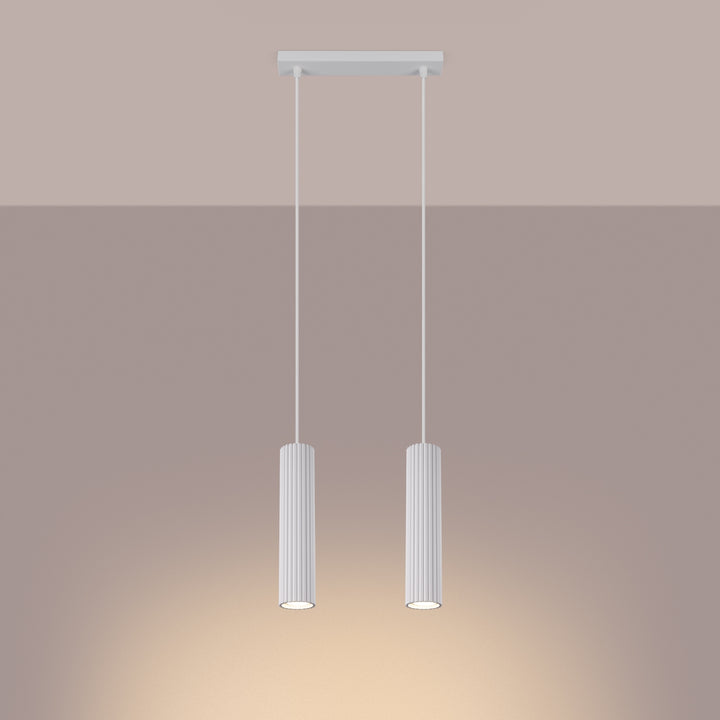 Lampa suspendata KARBON 2 alb