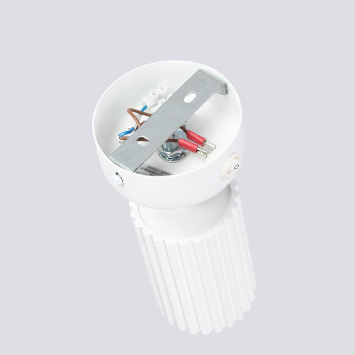 Lampa de perete KARBON alb cu intrerupator