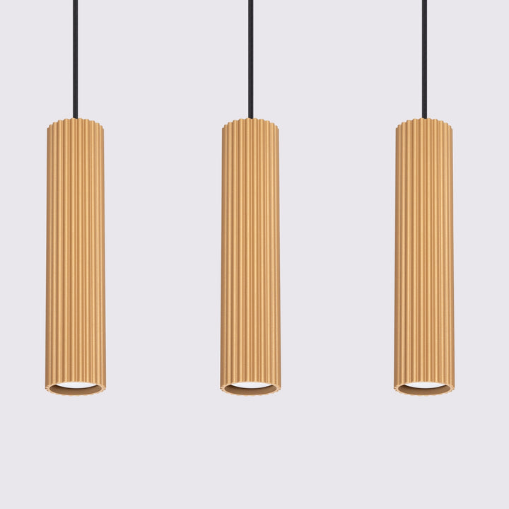 Lampa suspendata KARBON 3L aur