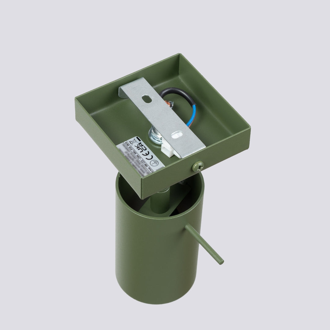 Aplica de perete tip spot ajustabila RING verde masliniu