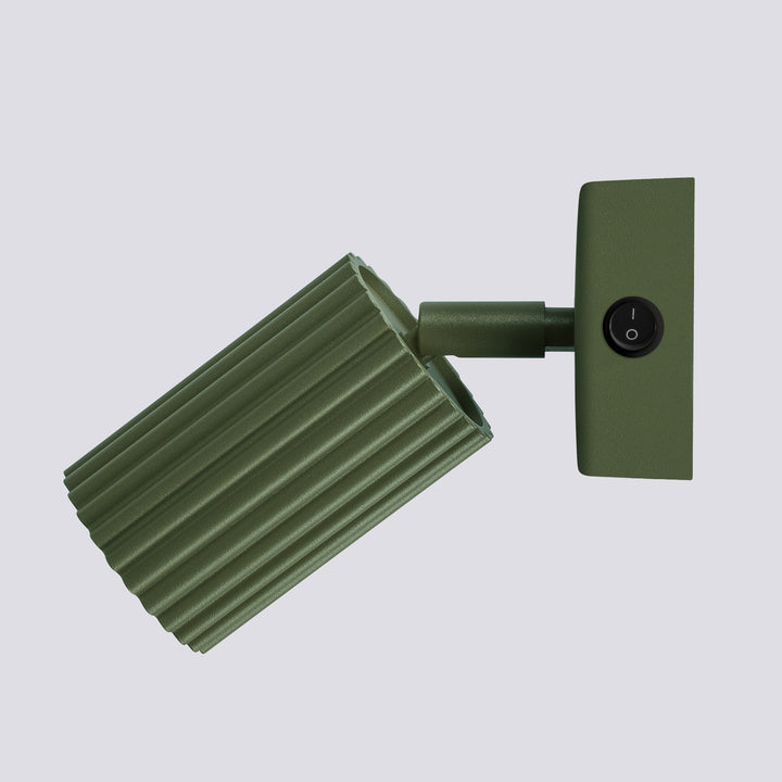 Lampa de perete KARBON verde masliniu cu intrerupator
