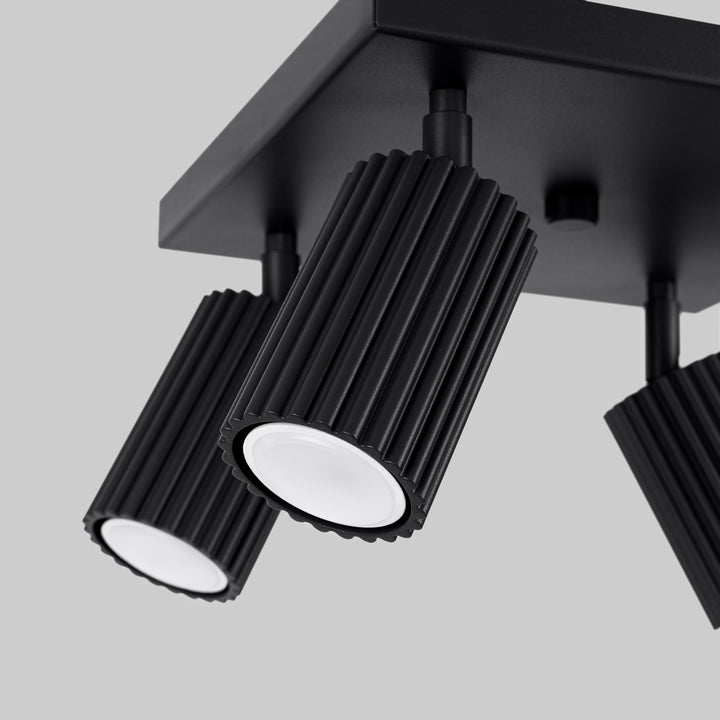 Plafoniera KARBON 4 negru