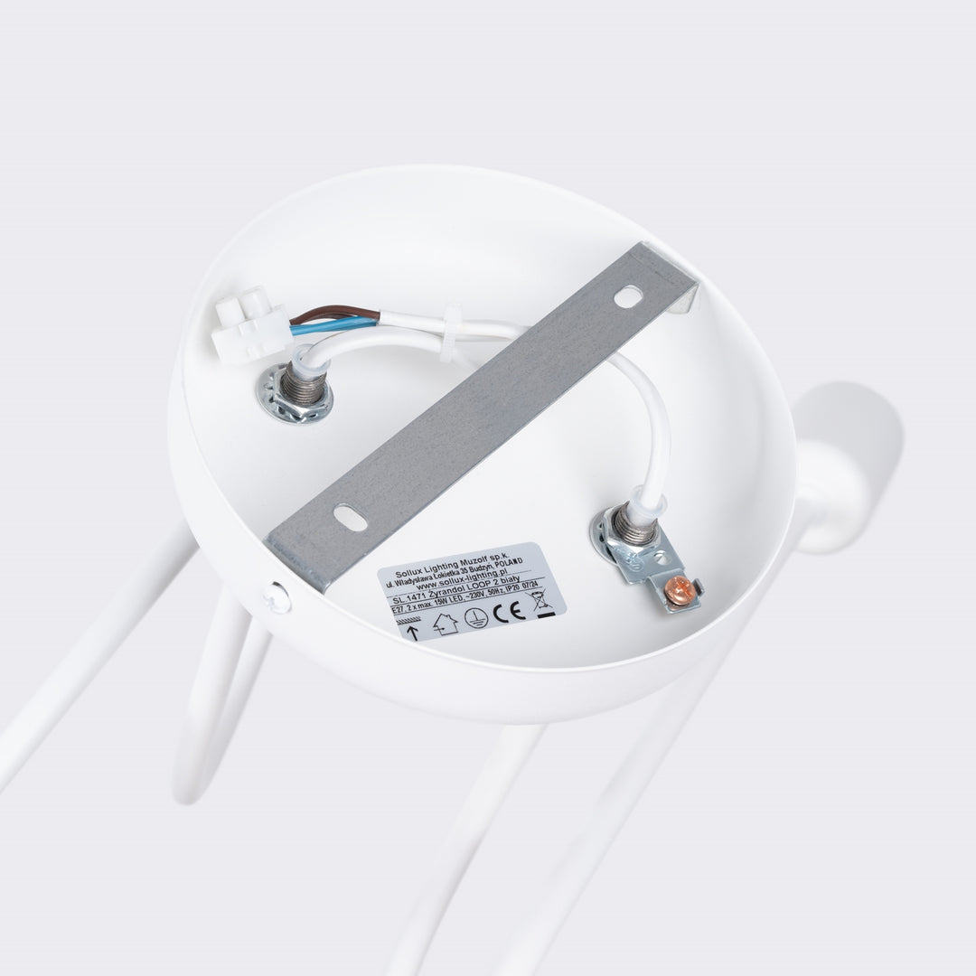 Lustra LOOP 2 alb