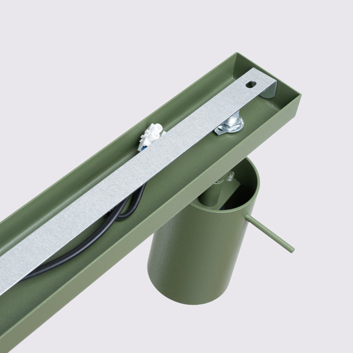Plafoniera RING 4L verde masliniu