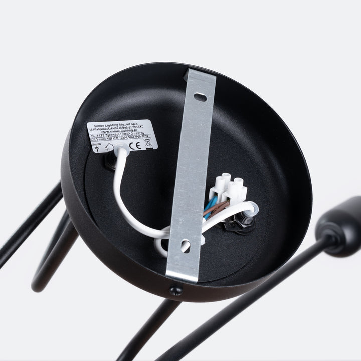 Lustra LOOP 2 negru