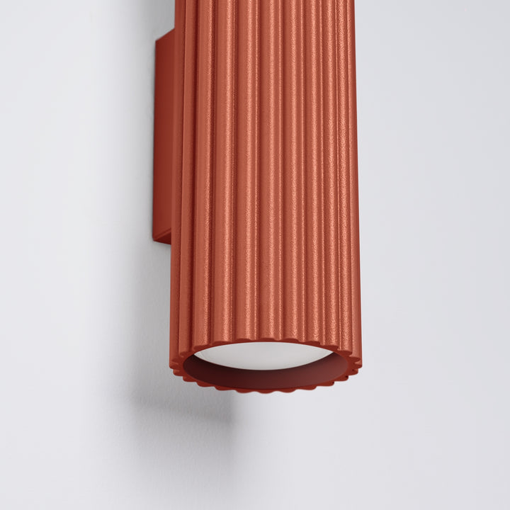 Lampa de perete KARBON 20 rosu ocru