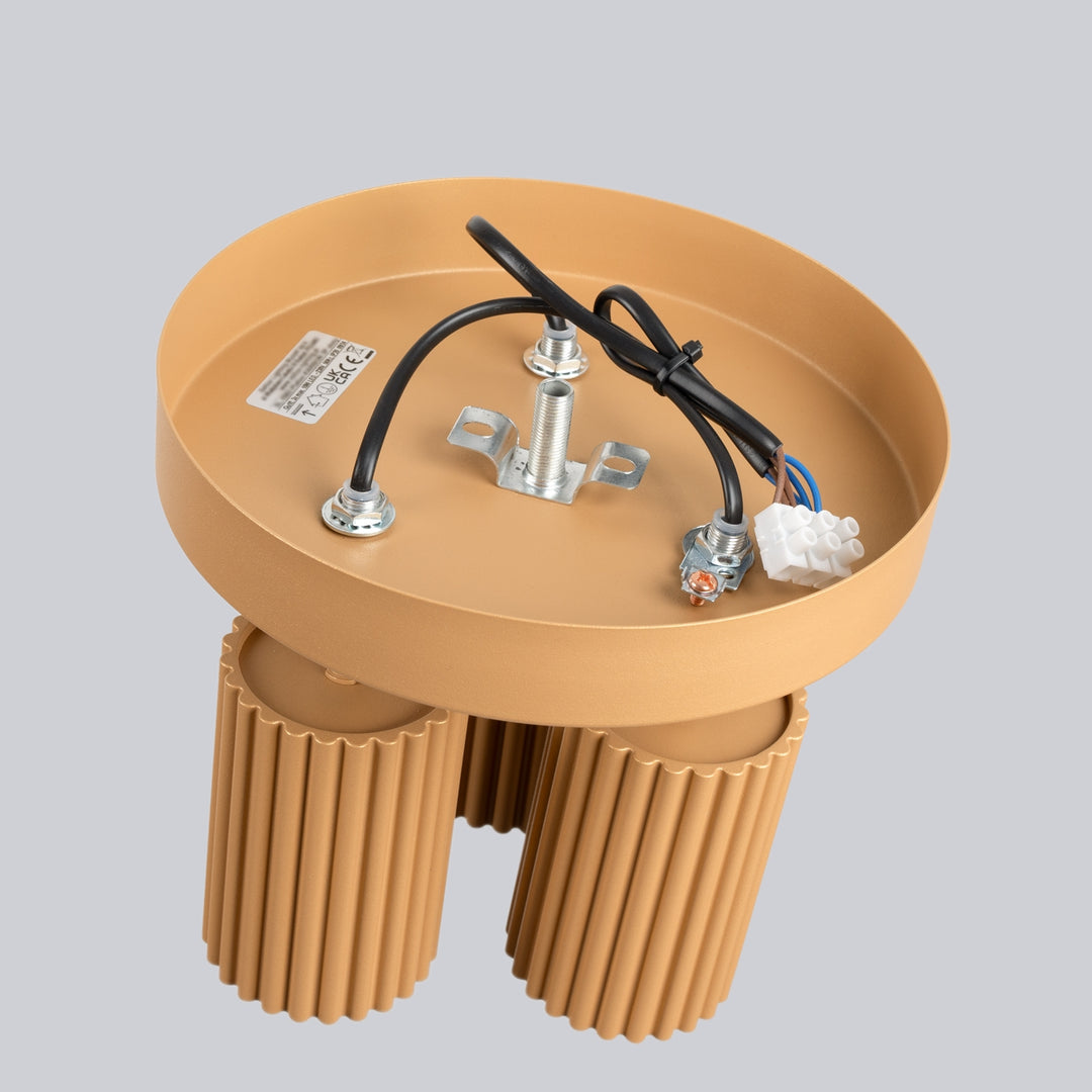 Plafoniera KARBON 3P auriu
