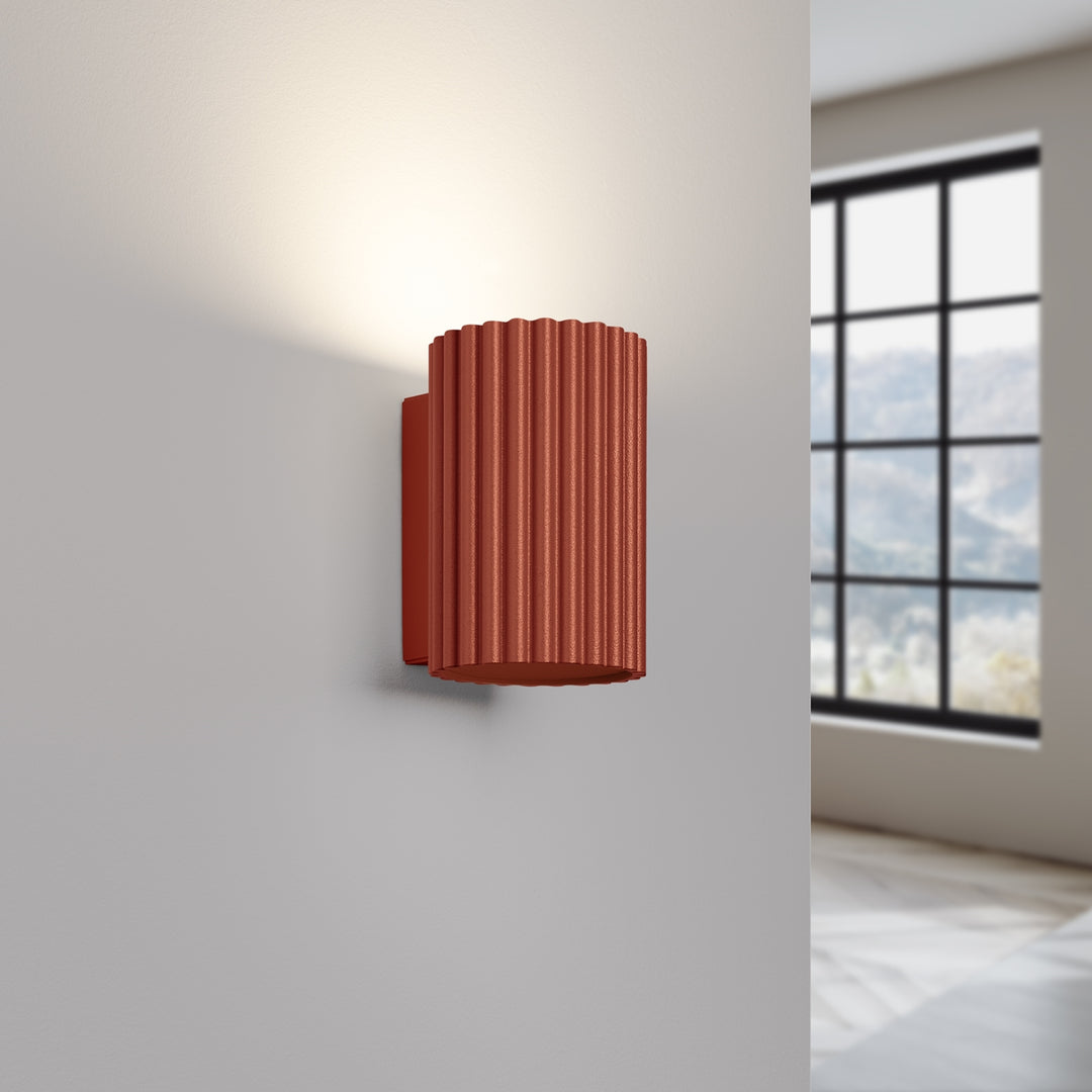 Lampa de perete KARBON 10 rosu ocru
