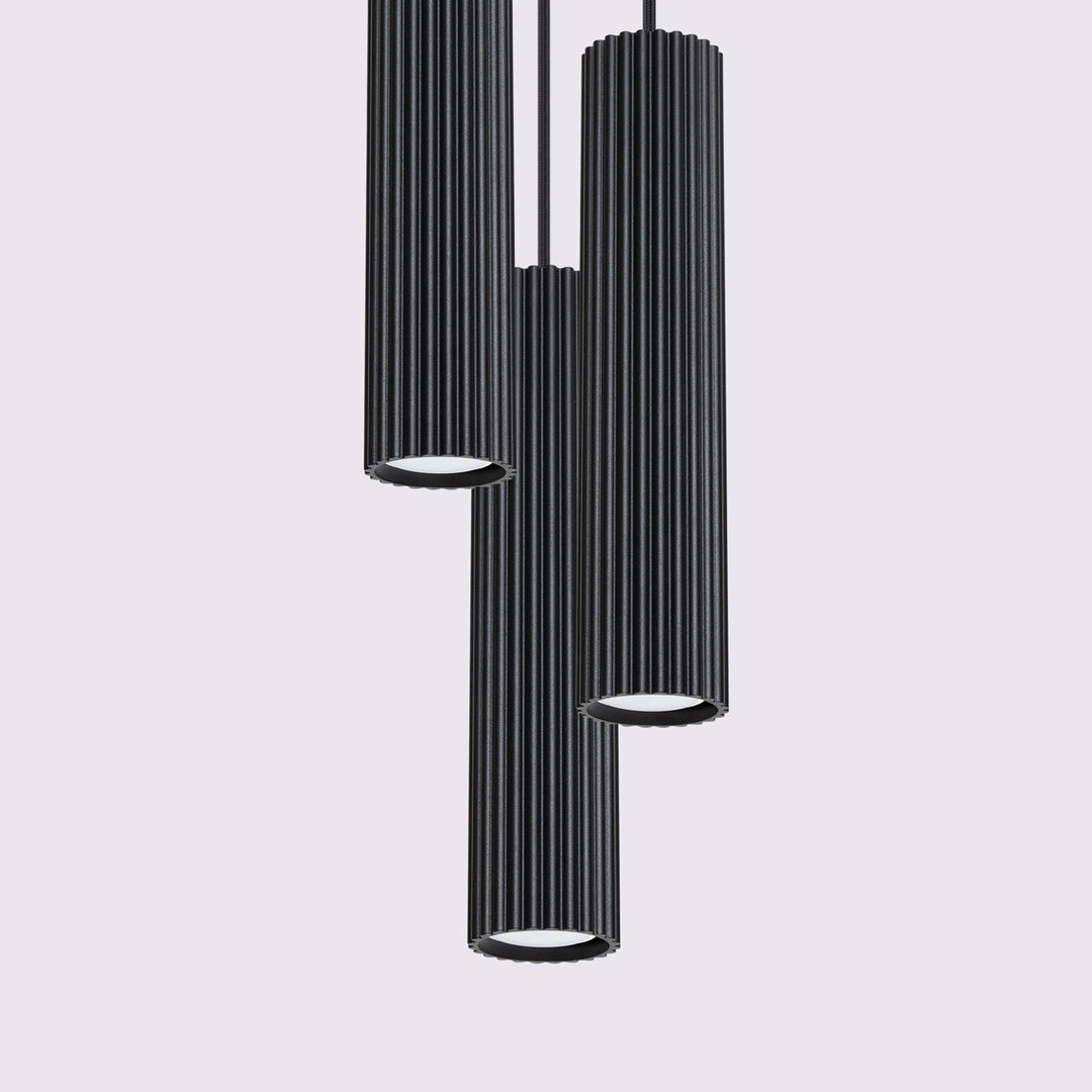 Lampa suspendata KARBON 3P negru