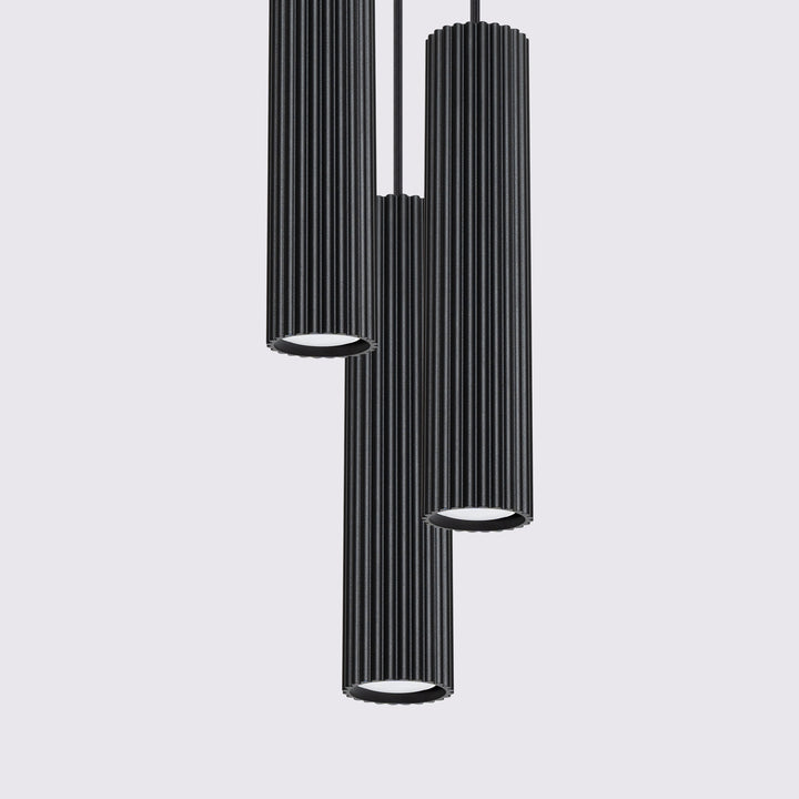 Lampa suspendata KARBON 3P negru
