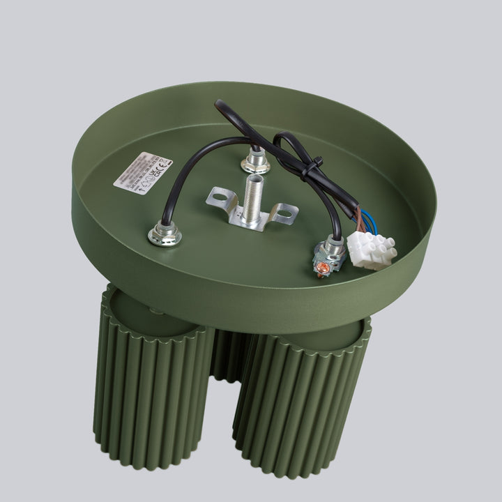 Plafoniera KARBON 3P verde masliniu