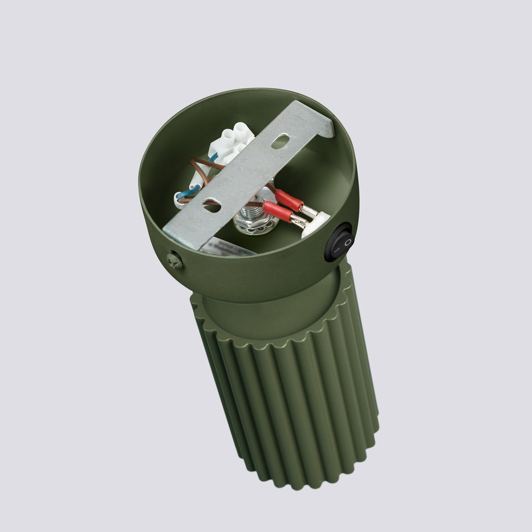 Lampa de perete KARBON verde masliniu cu intrerupator