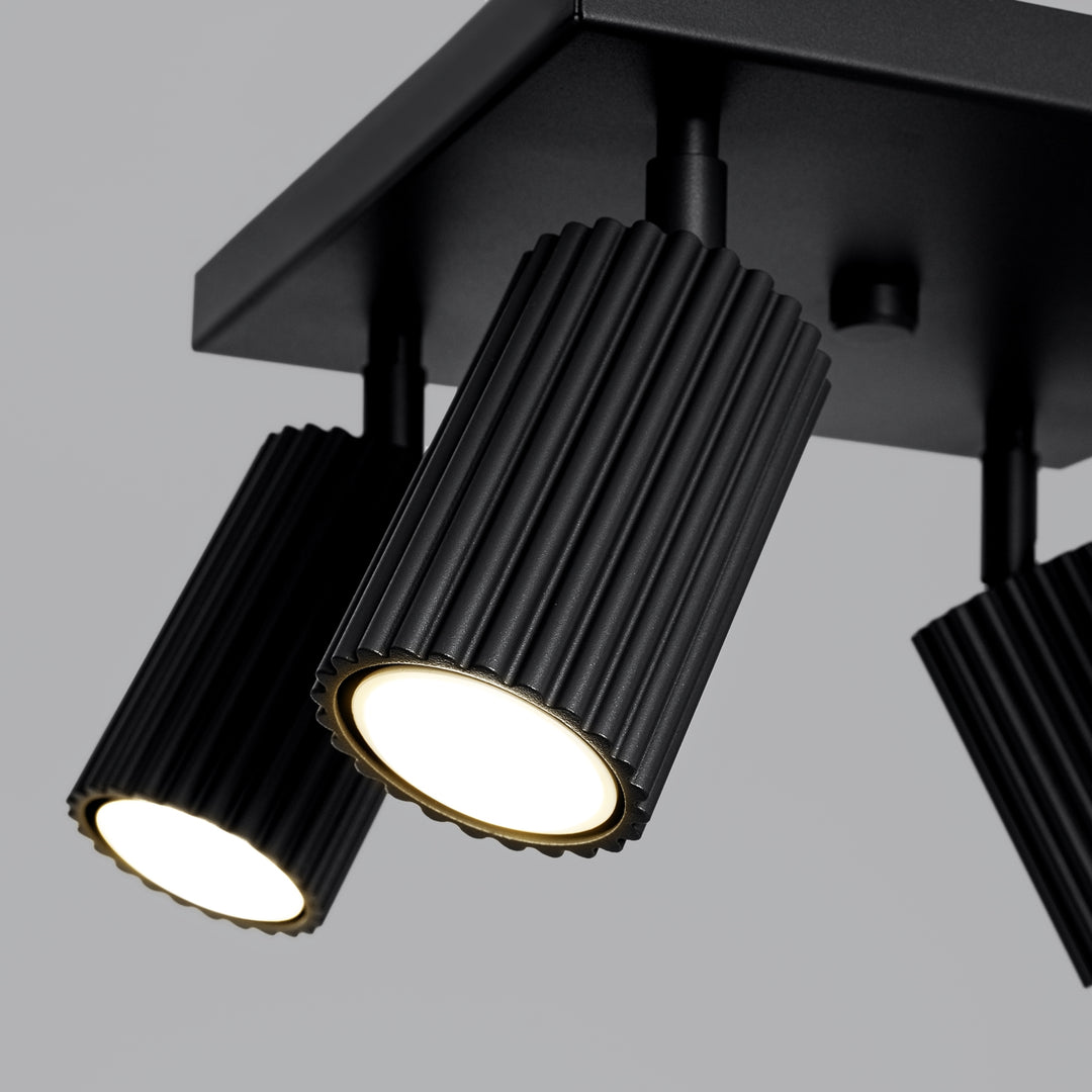 Plafoniera KARBON 4 negru