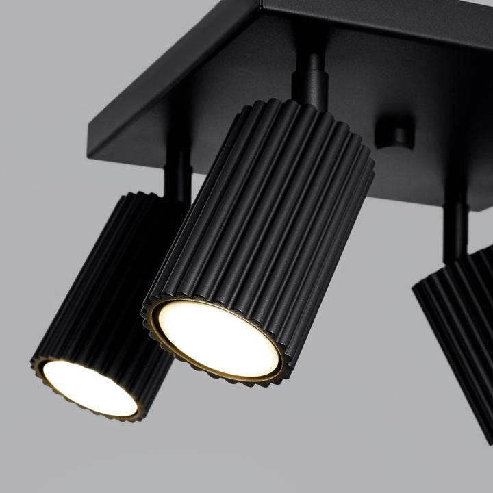 Plafoniera KARBON 4 negru