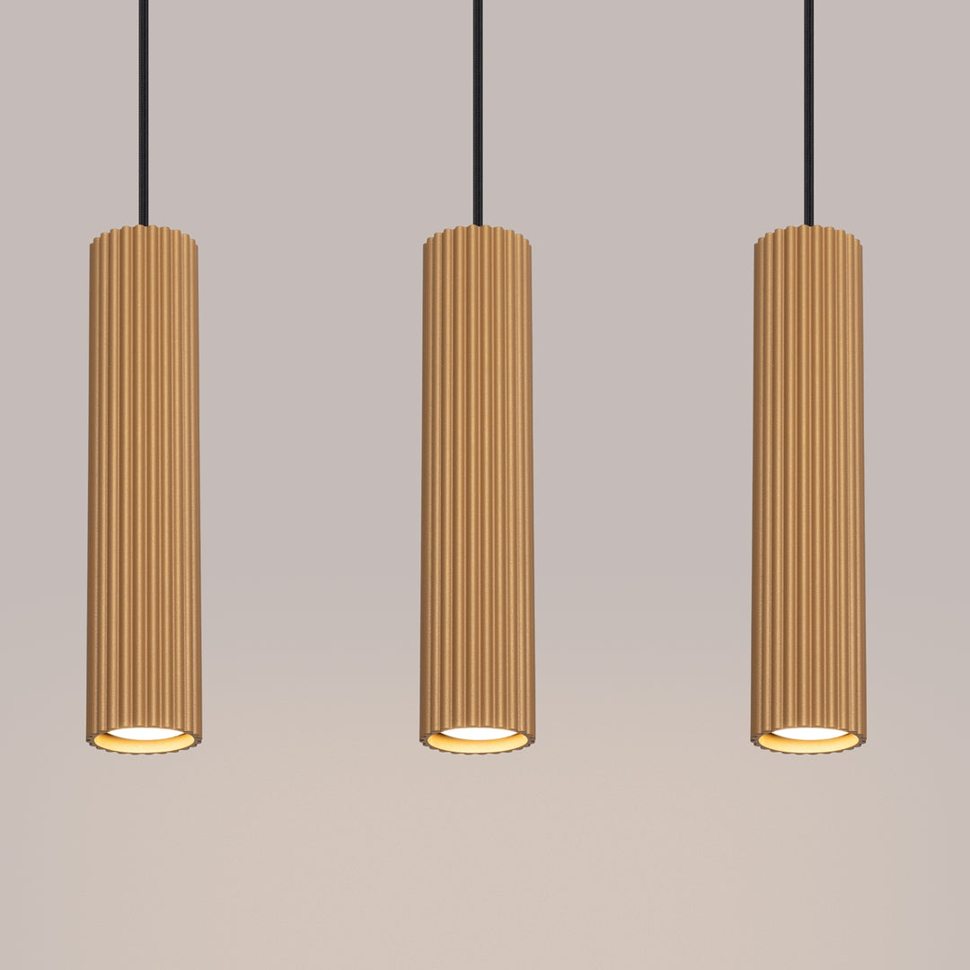 Lampa suspendata KARBON 3L aur