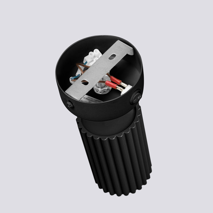 Lampa de perete KARBON negru cu un comutator
