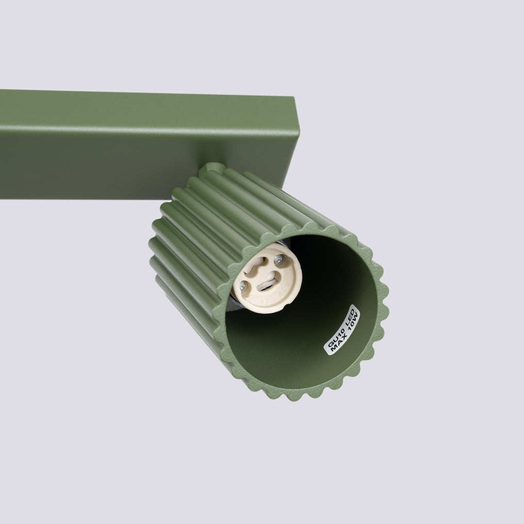 Plafoniera KARBON 2 verde masliniu